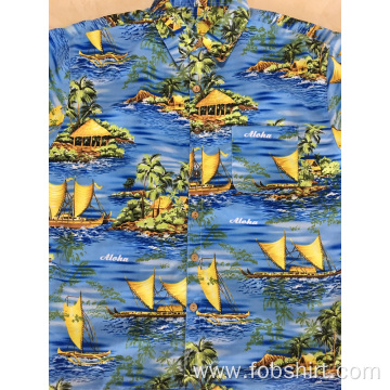 Men Hawaiian Beach Shirt